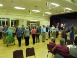 Barn dance with what seems plenty of room to swing your partner until the dance gets going